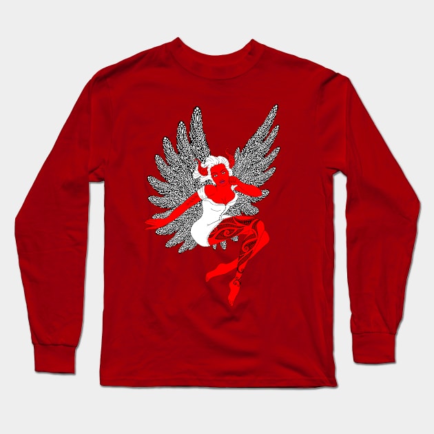 Fallen Angel Long Sleeve T-Shirt by Astrablink7